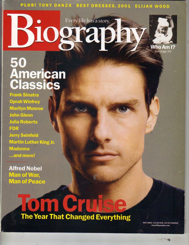 TOM CRUISE Biography Magazine 12/01 FRANK SINATRA OPRAH WINFREY 