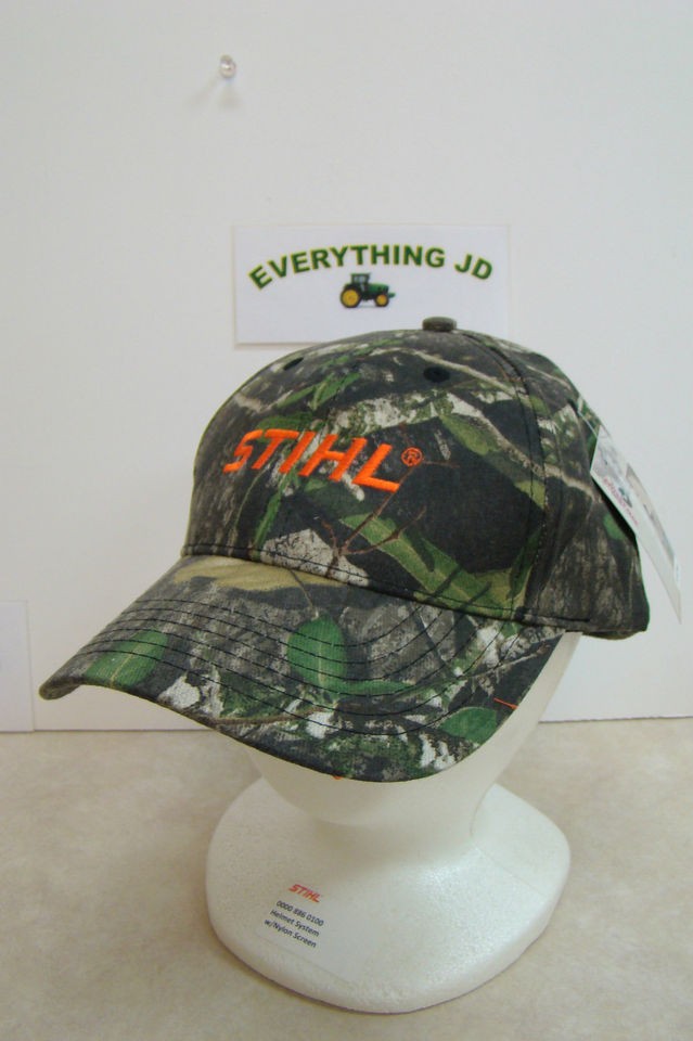 Mens STIHL Mossy Oak Obsession Hat/Cap with Orange Logo   1187