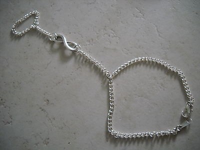 CUSTOM MADE Silver Plated Infinity Slave Bracelet