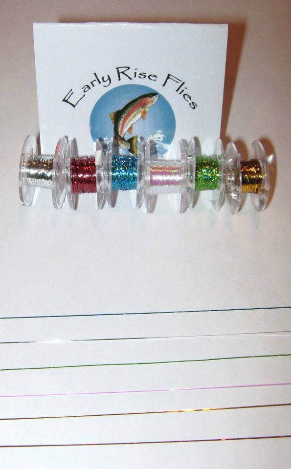 Fly Tying Materials Krystal Tinsel Ribbing Micro Flash Assortment Rib 