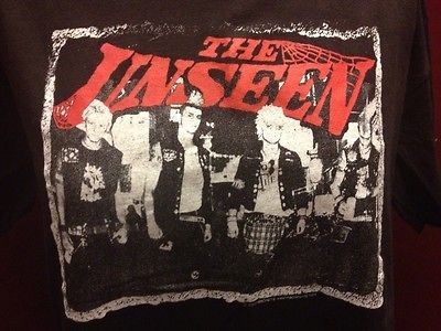 Vintage The Unseen Band Boston Hard Core Punk T Black Large Vintage 