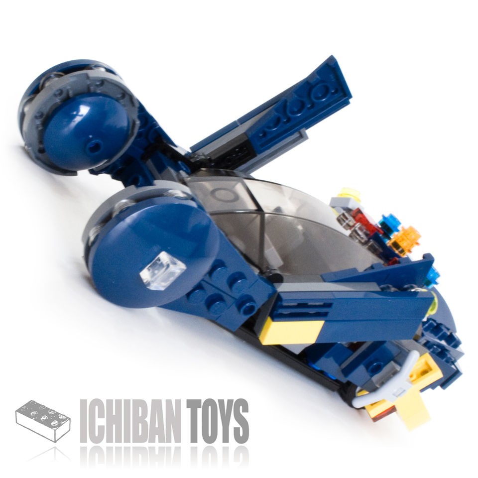 New LEGO Custom Blade Runner Police Spinner with Opening Doors 