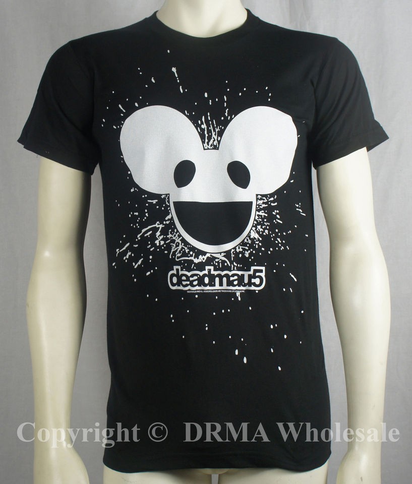 Authentic DEADMAU5 Glow In The Dark Logo Slim Fit T Shirt S M L XL NEW