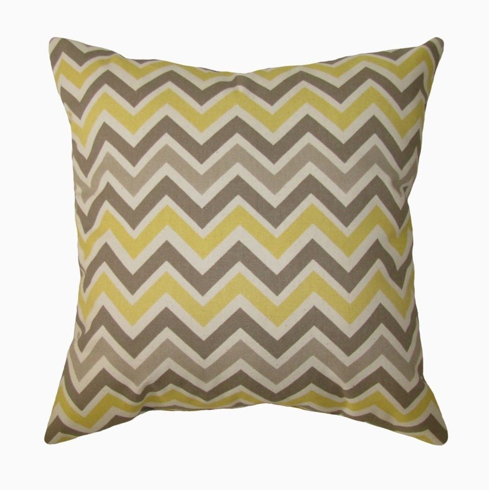   Sunny & Natural ZigZag Decorative throw pillow   Lumbar or Square