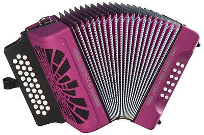 HOHNER ACORDEON EL REY DEL VALLENATO VIOLET SOL GCF 31/12 BUTTON 