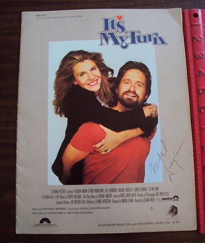 Michael Douglas AutographIts My Turn1980 Sheet Music