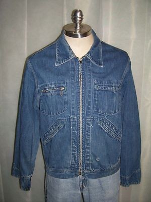 VTG OshKosh BGosh Denim Chore/Work Jacket Union Made, Zip Front,sz 42 