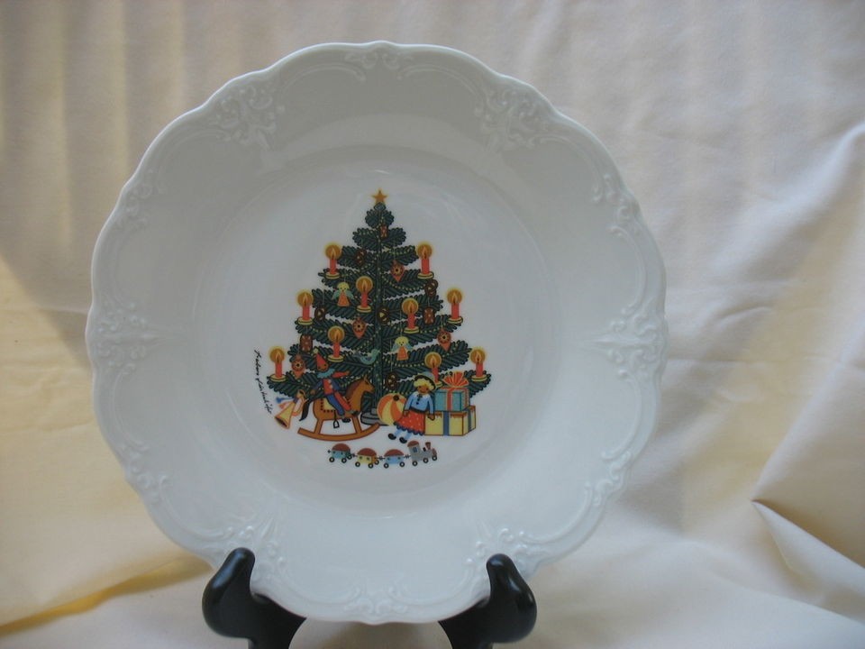   Bavaria Germany Baronesse Tannenbaum Salad Dessert Plate Christmas