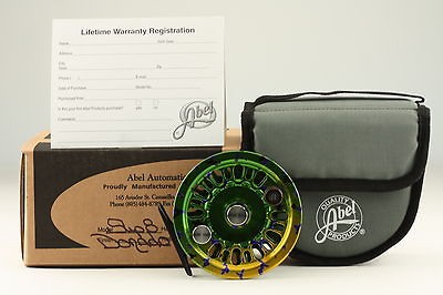 Abel Super 8 Fly Reel Large Arbor Dorado  NIB