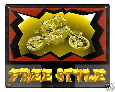 BIKE sign BMX X games racing dirt bike RETRO ART