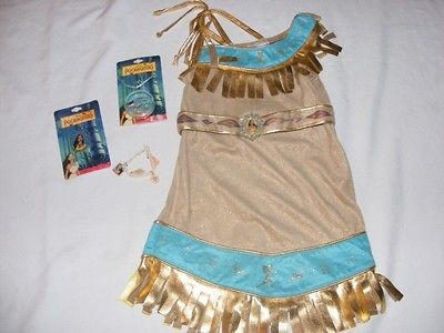  Pocahontas Costume Girls Small XXS 2/3 Plus Accessories