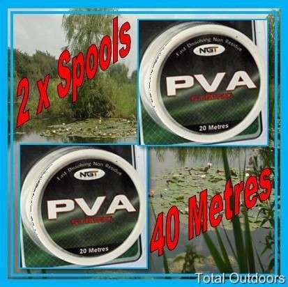 PVA STRING 2 x 20M DISPENSERS FAST DISSOLVING 40 METRES STRINGER 