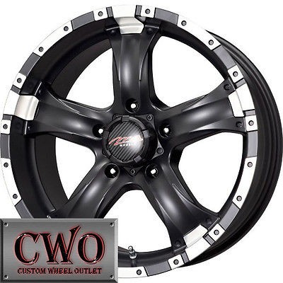 18 Black Chaos 5 Wheels Rims 6x135 6 Lug Ford F150 Expedition Lincoln 