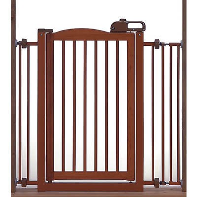 Richell One Touch Wood Pet Dog Gate Autmn Matte #R94118