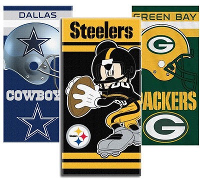 Official NFL® Fiber Reactive 30 X 60 Beach Towel   Pick Your NFL 