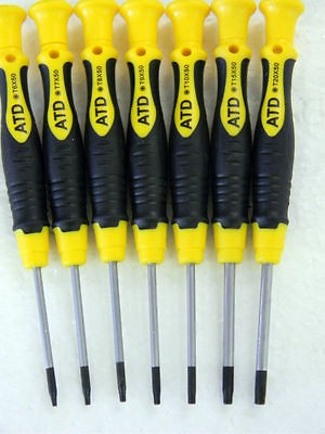 Piece Precision Torx Screwdriver T 6, T 7, T 8, T 9, T 10, T 15, and 