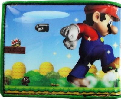 Official Nintendo New SUPER MARIO BROS. Wallet For Men Boys & Video 