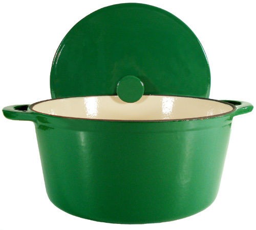 Enamel Cast Iron Green Dutch Oven 10 qt. ON SALE