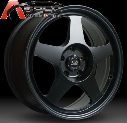 ROTA SLIPSTREAM 16X8 5X100 E40 56.1 FLAT BLACK WHEELS