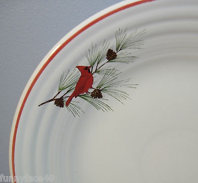 RETIRED FIESTAWARE CARDINAL BIRD PLATE NEW 1ST QUALITY 9 FIESTA HLC