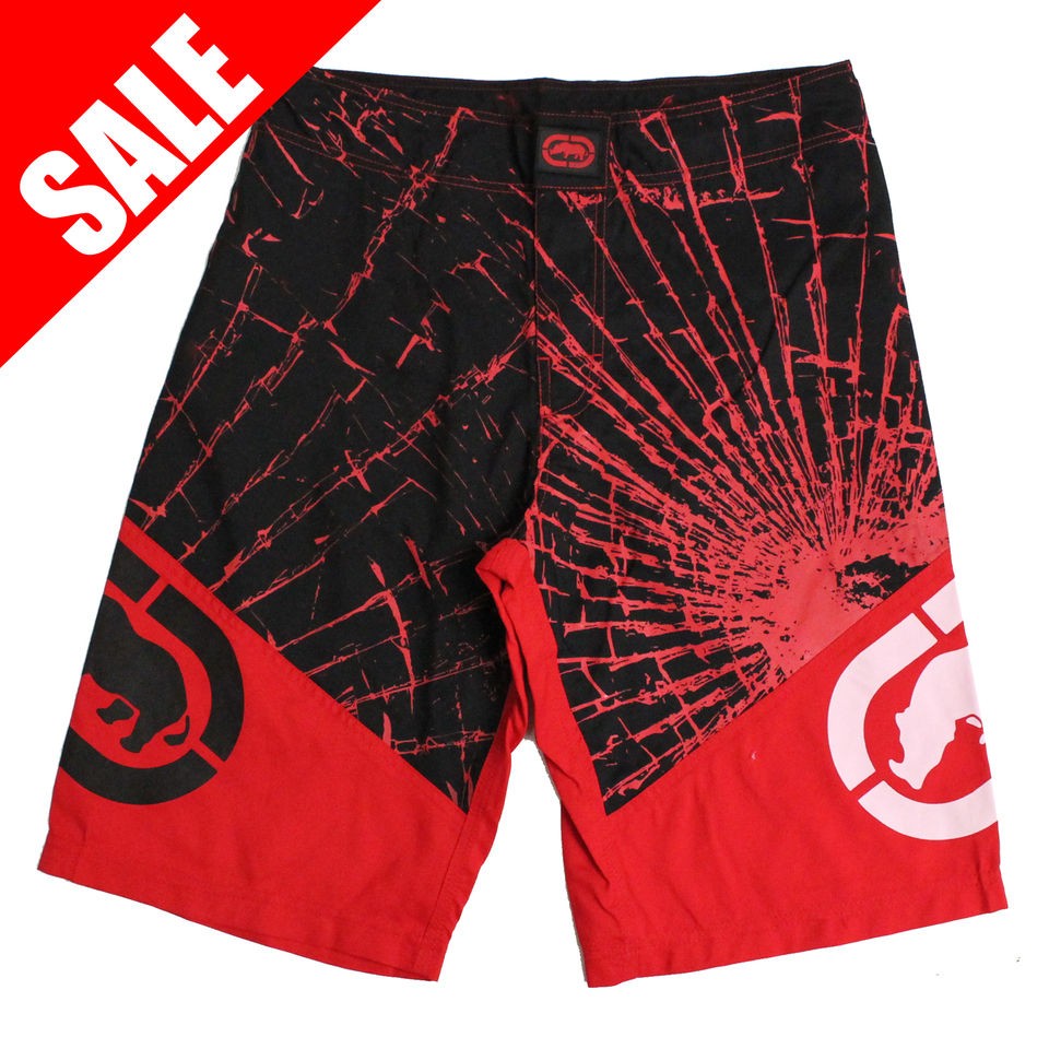 ECKO UNLTD MMA UFC Broken Short   Black / Red RRP £45