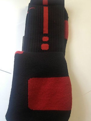 Nike Elite Basketball Socks black platinum olympic cancer 2.0 red 