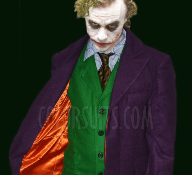 Elite Series The Dark Knight Joker Costume   Jacket, Shirt, Tie, Vest 