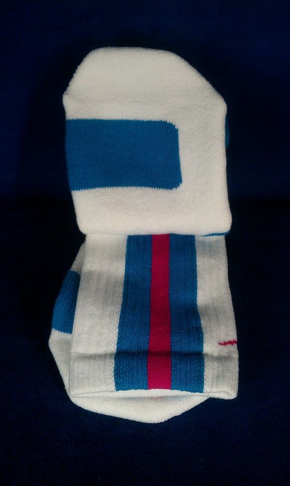 NIKE ELITE 2.0 SOCKS WHITE ROYAL BLUE RED PINK MENS 8 12 LARGE 