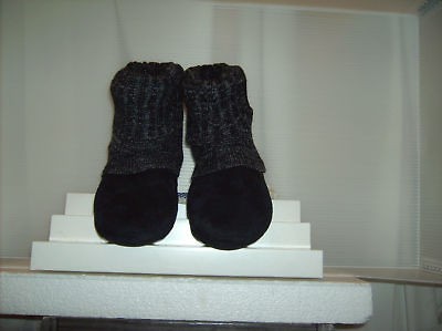 Mudd Black Faux Suede Booties, Sizes 9 10