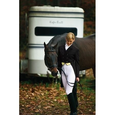 TuffRider Shadbelly Dressage Coat(s)   Ladies   BLACK w/Yellow Points 