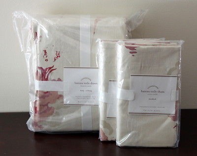   Paris Bateau Toile King / Cal King Duvet Cover & Two Std Shams NWT