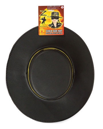 Child Std. Kids EVA Molded Zorro Hat   Zorro Costume Accessories