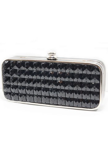   Designer Inspired Bling Bling Box Clutch Evening Bag Retail $39