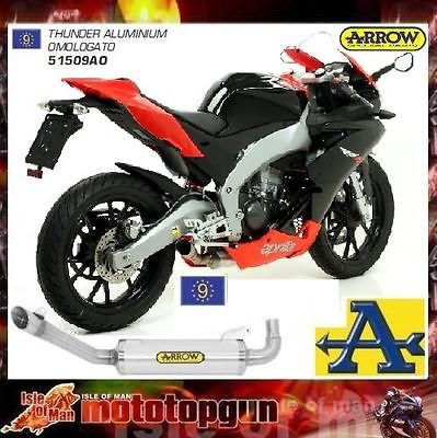 EXHAUST ARROW THUNDER APRILIA RS4 125 RS 4 2011 2012 SILENCER