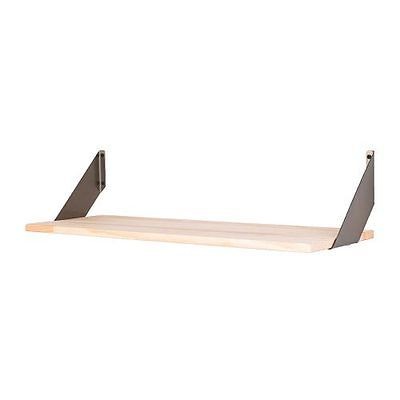   shelf w/ brackets 28 wood kitchen office storage holder hanger FABIAN