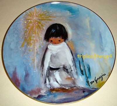   Paints The Holidays BLUE BOY Plate Orig Fairmont Bx MINT & VY NICE