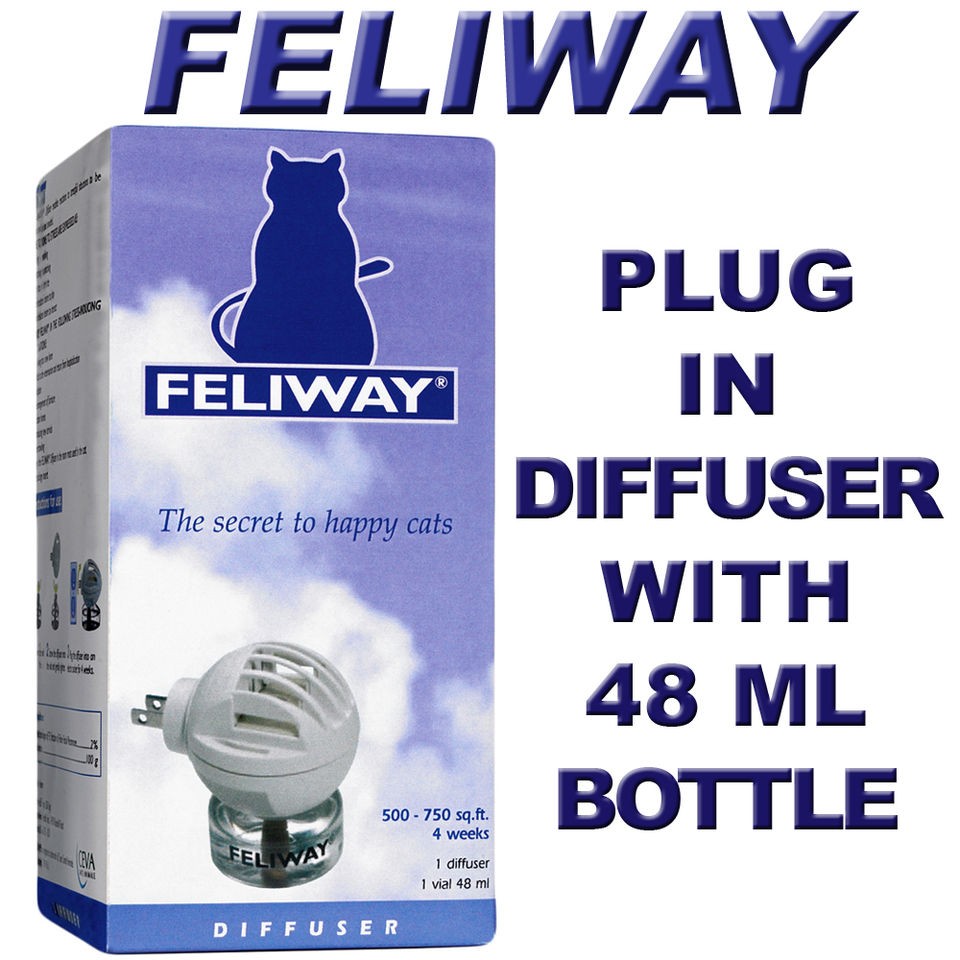 NEW Feliway Plug In Diffuser With Bottle 48 Milliliters Mil
