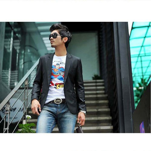 Free S/H Handsome Sexy Slim Fit Top Designed Suit Jaket Coat US SizeM 