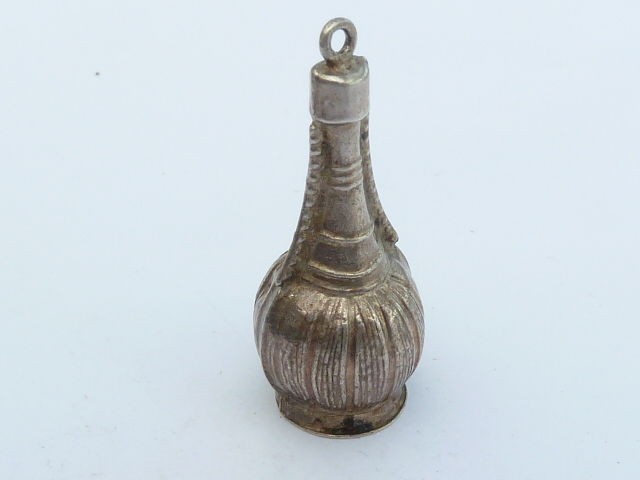 Rare Vintage 925 Sterling Silver Charm Pendant CHIANTI WINE BOTTLE 1 