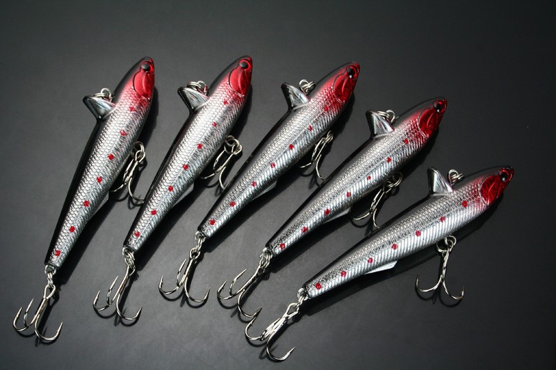 5pcs FISHING LURES TOP WATER HOOK WALLEYE 14.5g/9cm