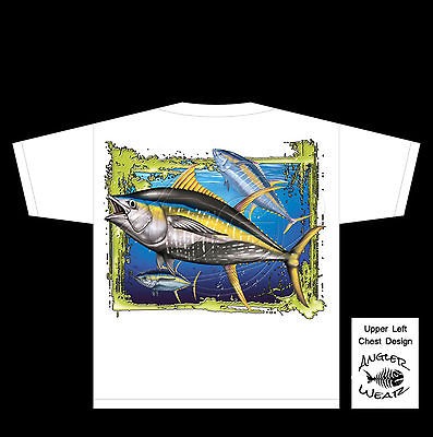 FISHING T SHIRT TUNA FISHERMAN SALTWATER POS379