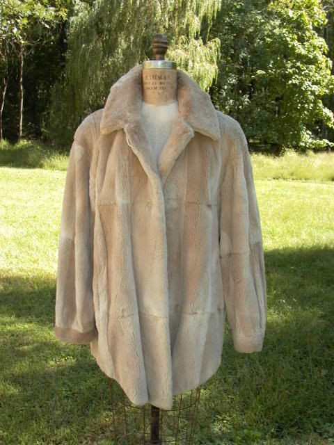 Musi Sheared Nutria Fur Coat Made in Canada