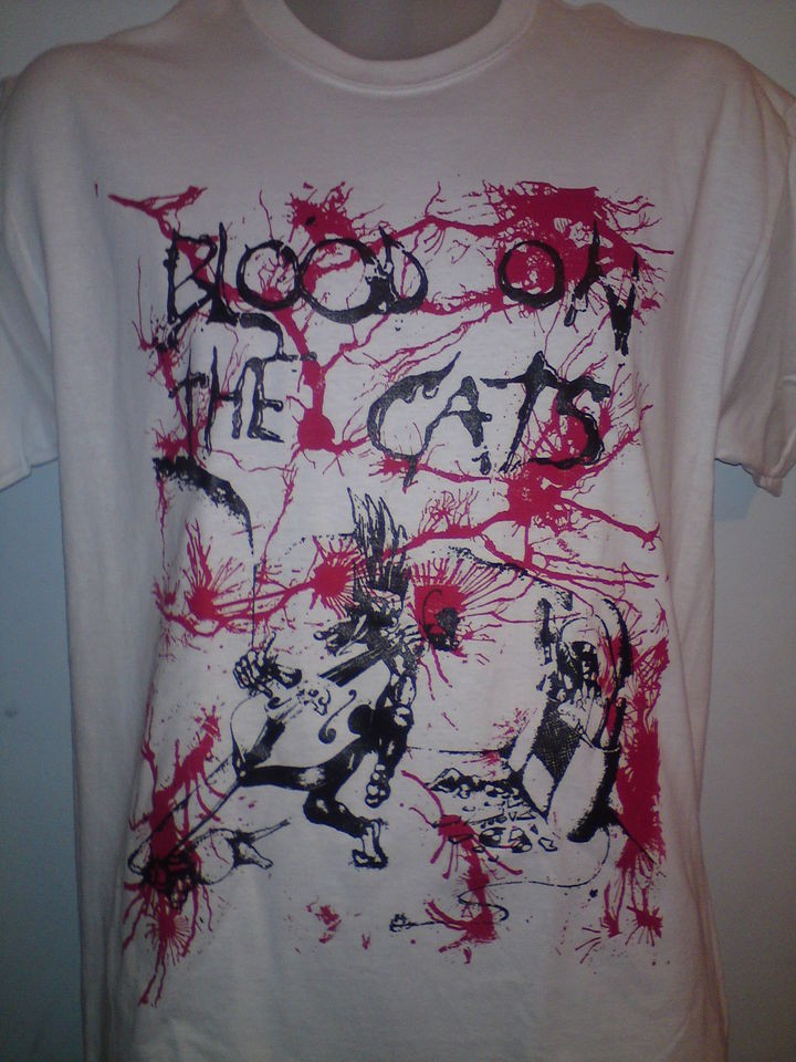 BLOOD ON THE CATS TSHIRT psychobilly meteors cramps guana batz 