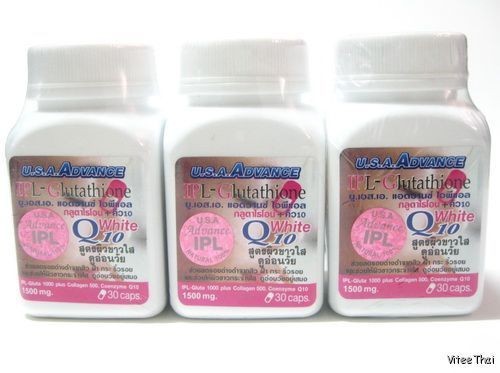 IPL  GLUTATHIONE 1000Mg / WHITENING 90 PILLS ( + Collagen 500 ,Q10 