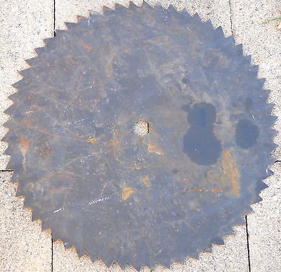 22 VINTAGE TIMBER SAWMILL BUZZ SAW BLADE YARD ART~~PAINTING~​~DECOR 