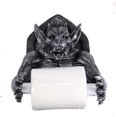 GARGOYLE TOILET ROLL HOLDER WALL MOUNT ★★★★★