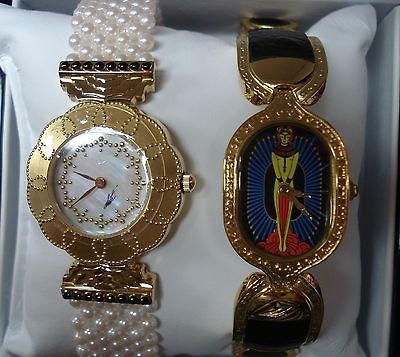 ERTE SPECIAL ~ 2 WOMENS WATCHES ~ PEARL BAND & SALOME LTD.ED. (NEW 