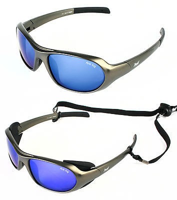 SPORT & SKI SUNGLASSES Ideal GLACIER GLASSES Anti Fog, Retainer UV400 