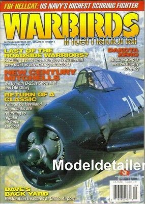 Warbirds Magazine Sept 01 F6F Hellcat De Havilland Chipmunk Chino B 