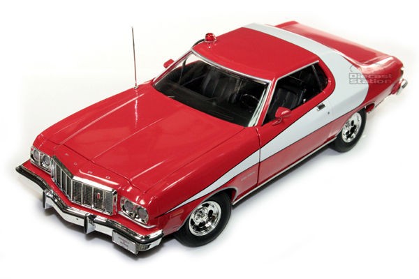 GREENLIGHT 1974 FORD GRAN TORINO STARSKY & HUTCH 1/18 DIE CAST RED 